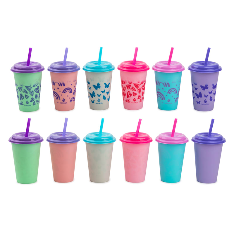 12 oz. Color-Changing Cup, Straw, and Lid