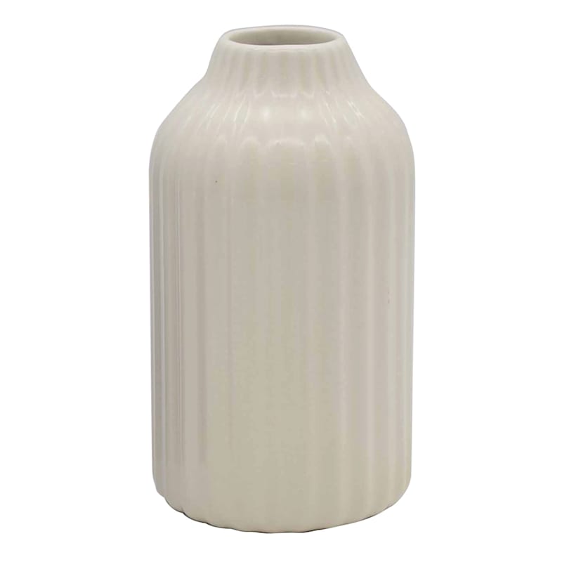 Ty Pennington White Ceramic Vase, 6