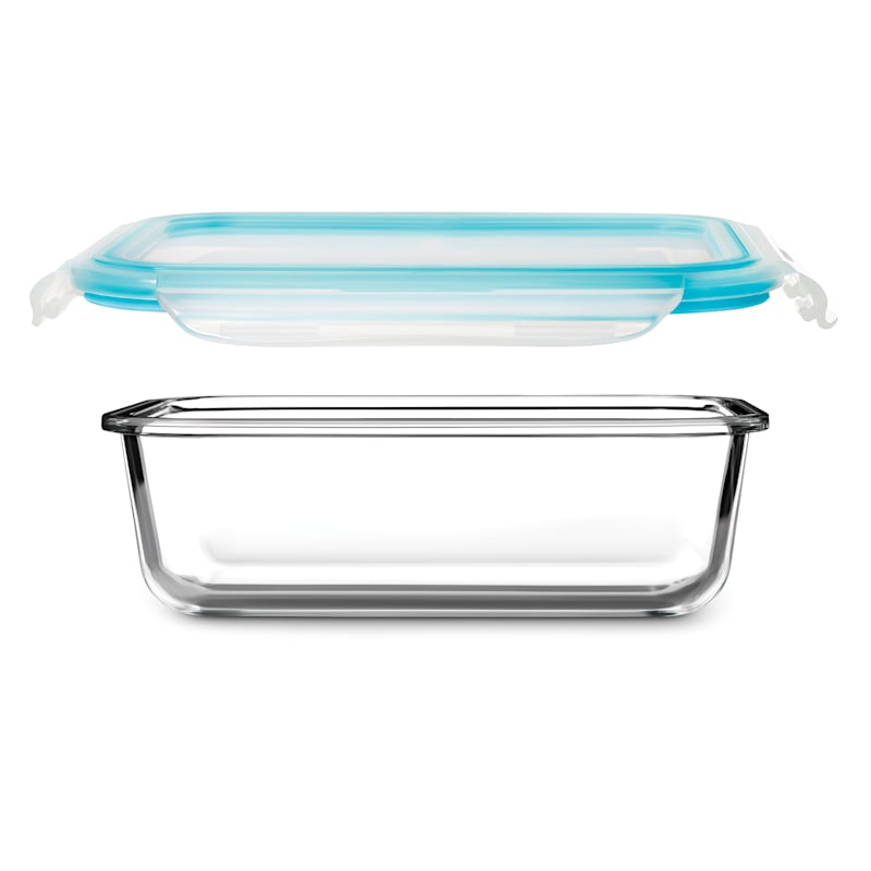 Divided Glass Food Storage Container, 2.7c