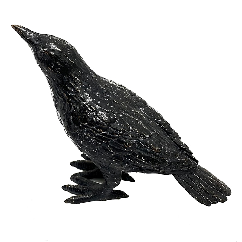 Black Raven Halloween Figurine, 5.5" | At Home