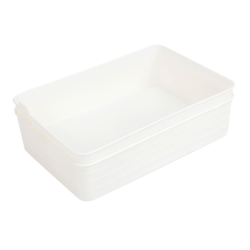 2Pack Sort Storage Bin White At Home