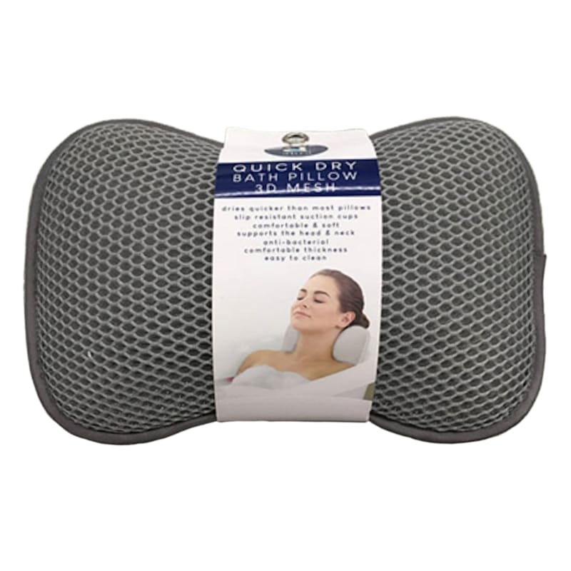 Gray 3D Mesh Spa Pillow, 11x8