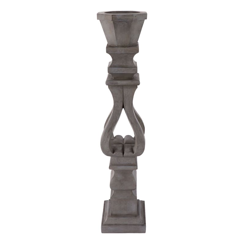 Grey Candle Holder, 36"