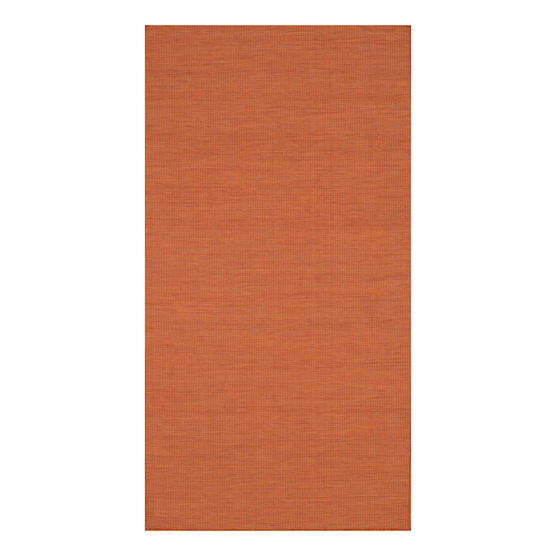 (E262) Panama Orange Indoor & Outdoor Accent Rug, 2x5