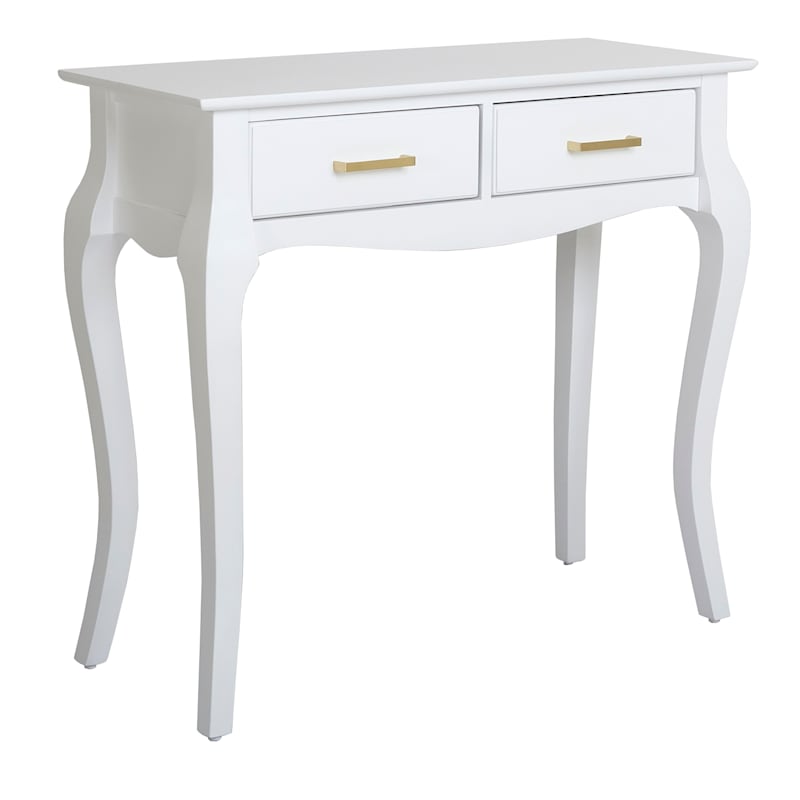 Grace Mitchell Scarlett 2-Drawer Console Table, White