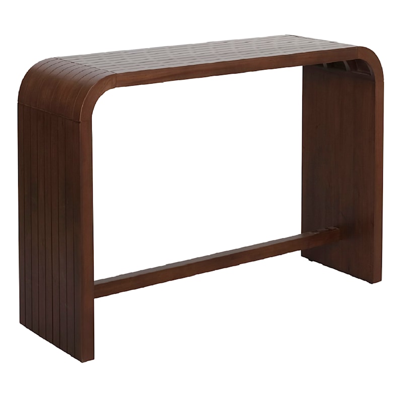 Cora Curved Wood Console Table