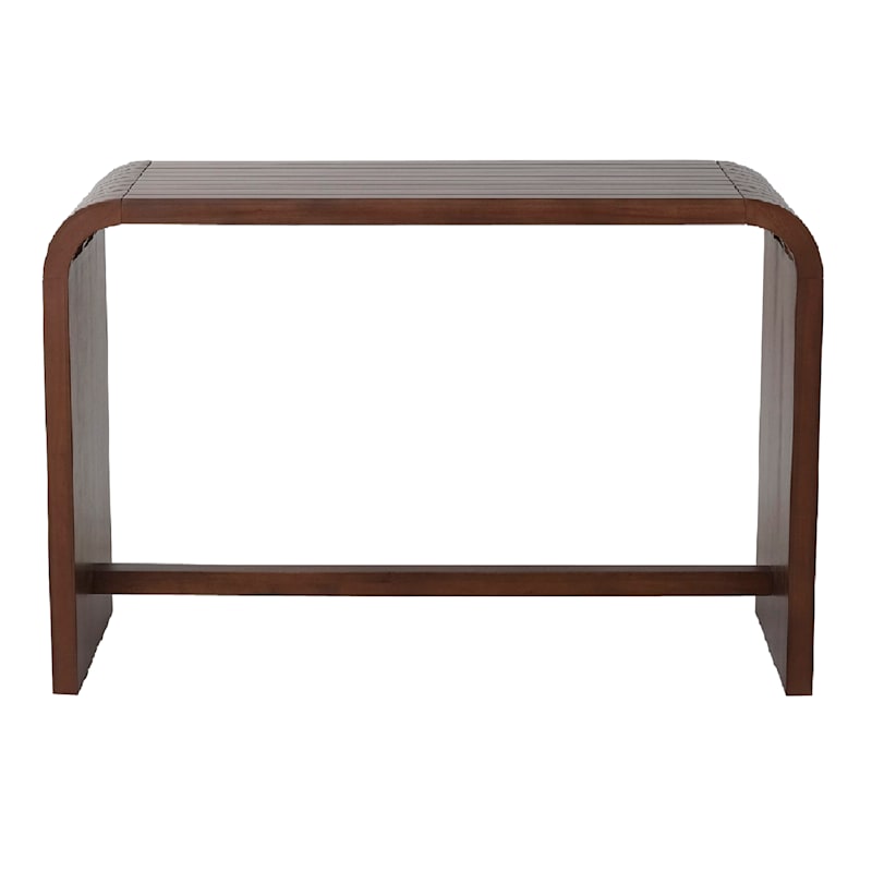 Cora Curved Wood Console Table