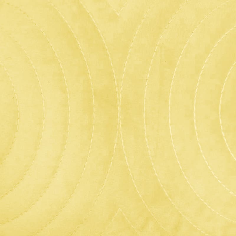 Yellow Sound Waves Oblong Throw Pillow, 14x20