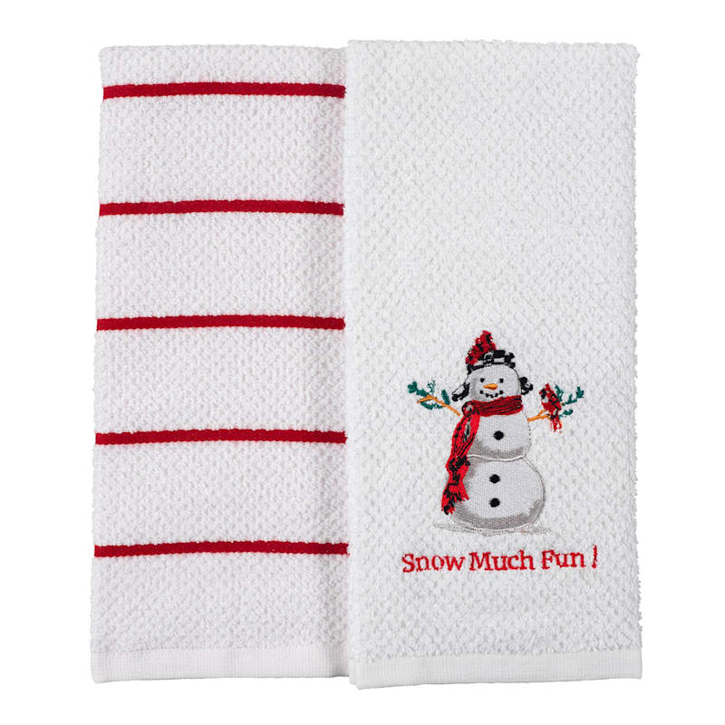 Set of 2 Snow Much Fun Kitchen Towels