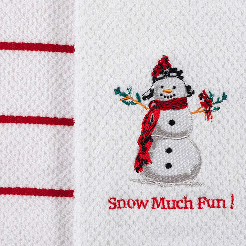 Set of 2 Snow Much Fun Kitchen Towels