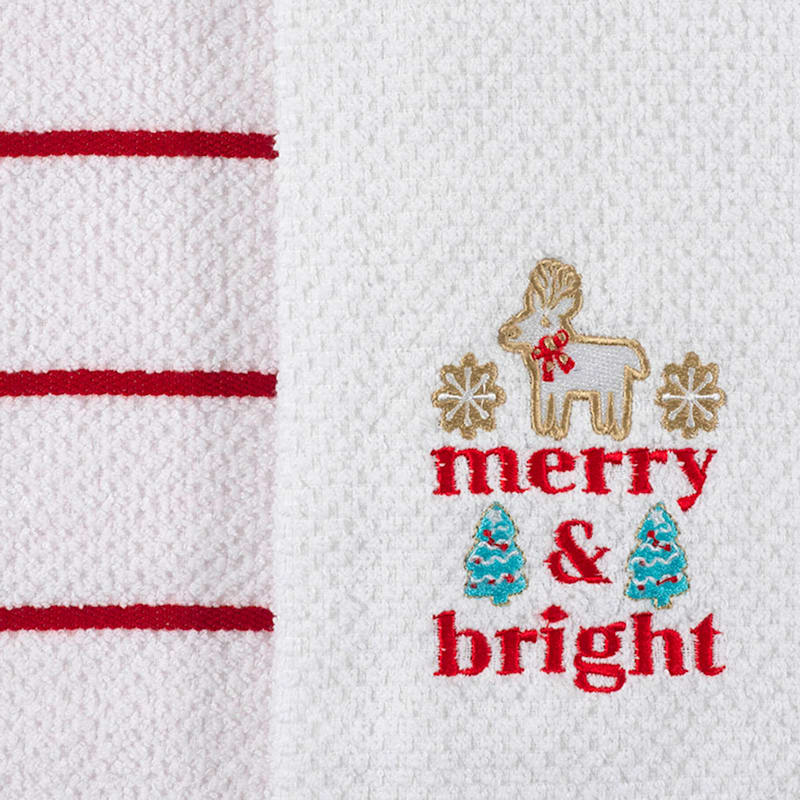 Set of 2 Merry & Bright Kitchen Towels