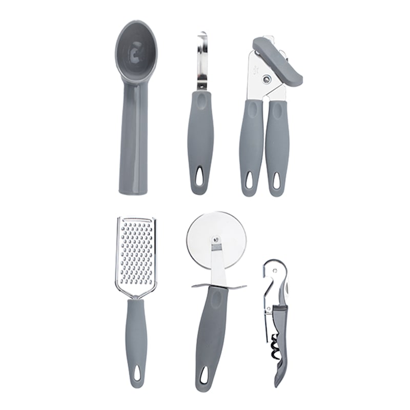 At Home 35-Piece Kitchen Tool & Gadget Set, Grey