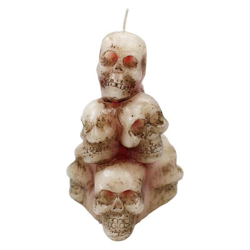 Bleeding Skull Stack Halloween Candle, 5.5" | At Home