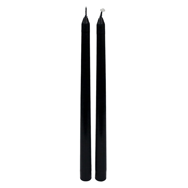 2-Pack Black Bleeding Halloween Taper Candles, 10" | At Home