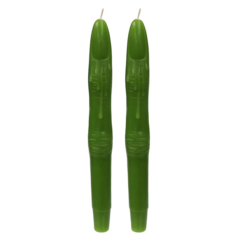 2-Pack Witch Finger Halloween Taper Candles, 10" | At Home