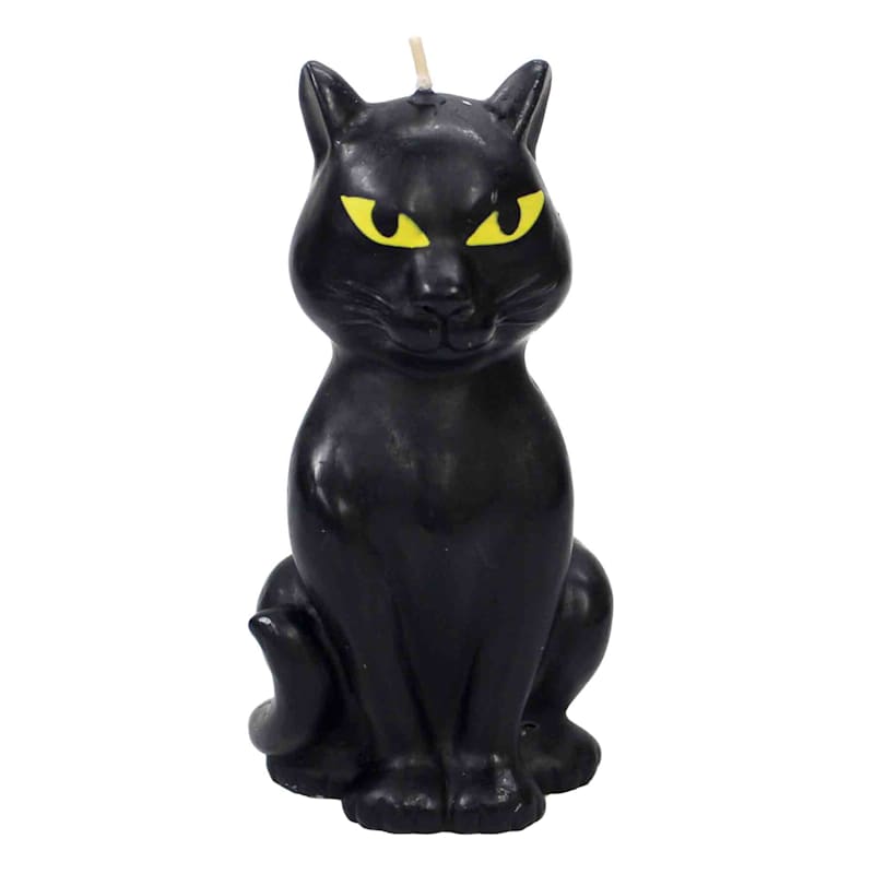 Black Cat Halloween Candle, 5" | At Home