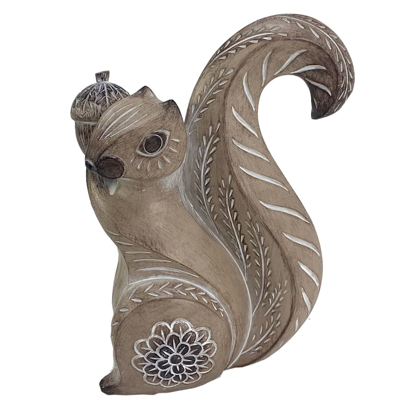 Honeybloom Squirrel with Acorn Figurine, 7.9