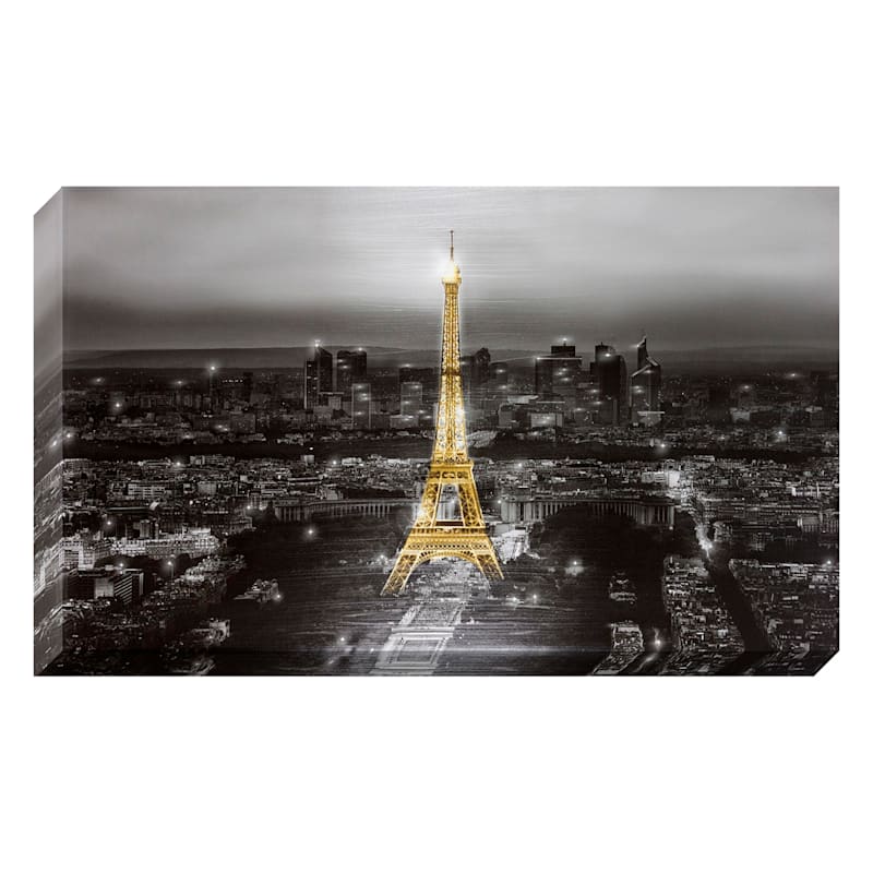 Fa23 60X36 Eiffel Tower Canvas Wall Art At Home