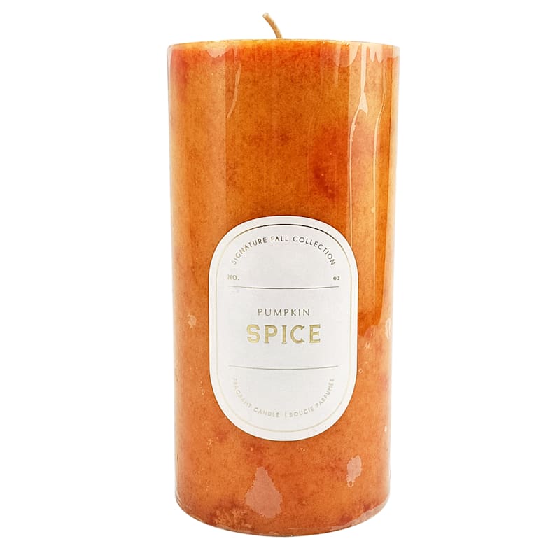 Pumpkin Spice Scented Pillar Candle, 6"