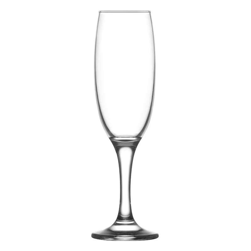 Forma Double Wall Glass Champagne Flute 4 Ounces 10 Count Box, Clear