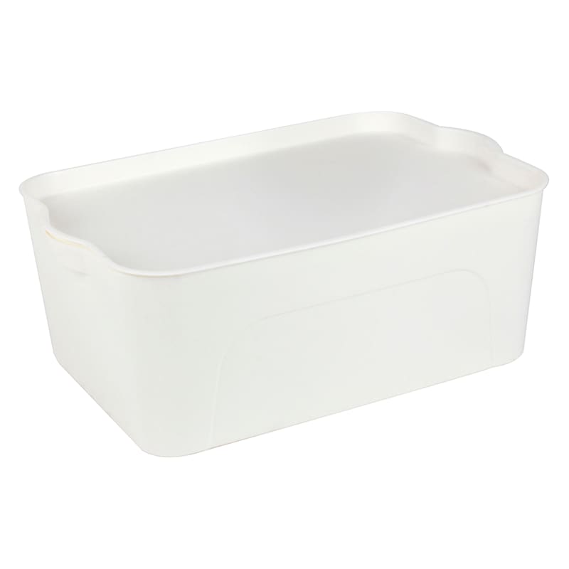 White Storage Container, Medium