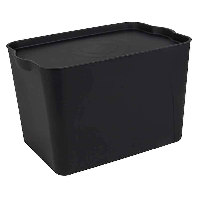 Black Storage Container, Large, Sold by at Home