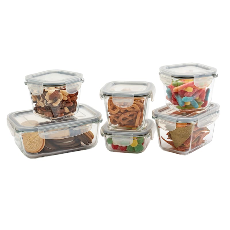 CONTAINED TTU-P0522 12 PIECE GLASS CONTAINER SET NEW