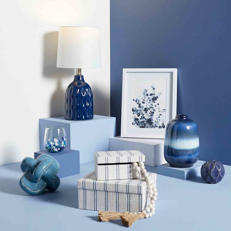 Navy blue home shop accessories