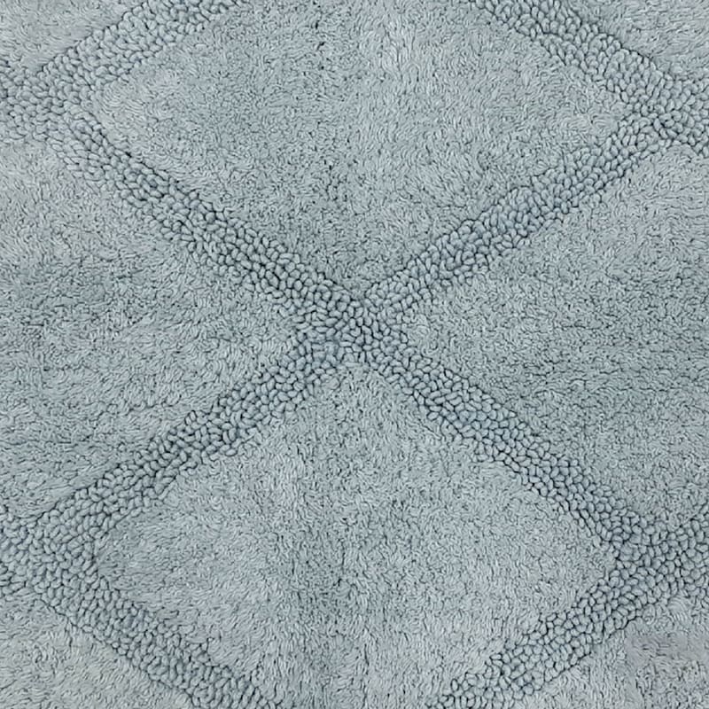 Blue Diamond Tufted Bath Mat, 17x24