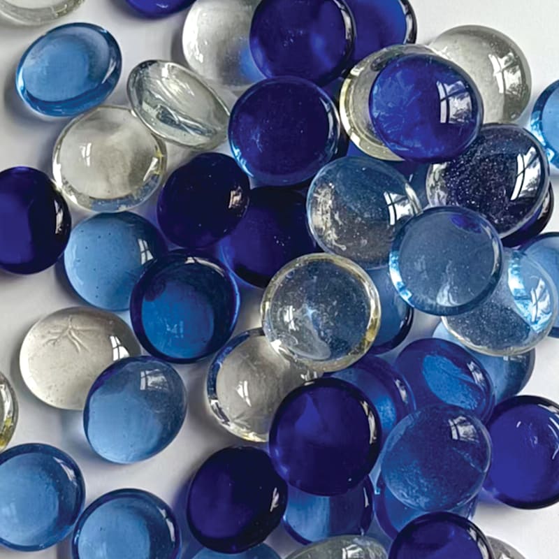 Dark Blue Glass Gem Filler, 42oz