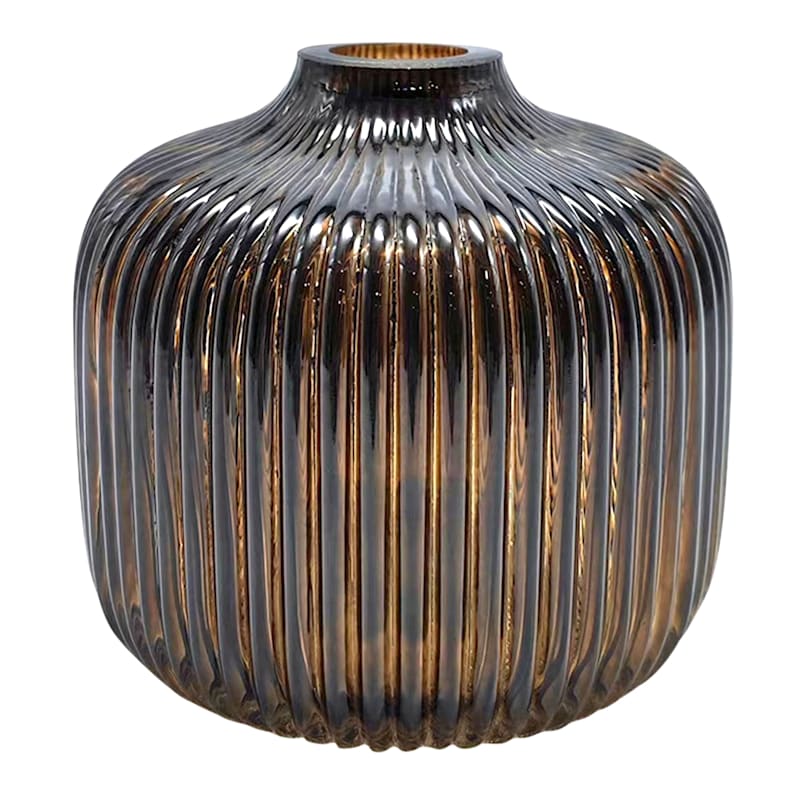 4IN Brown Glass Vase At Home