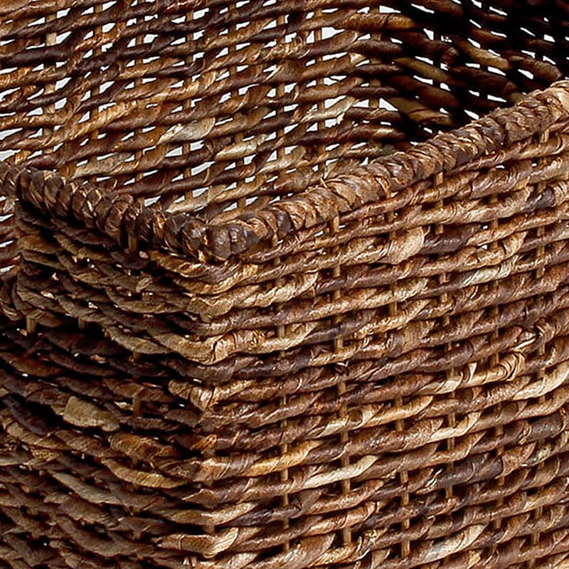 Abaca Rectangle Storage Basket, Medium