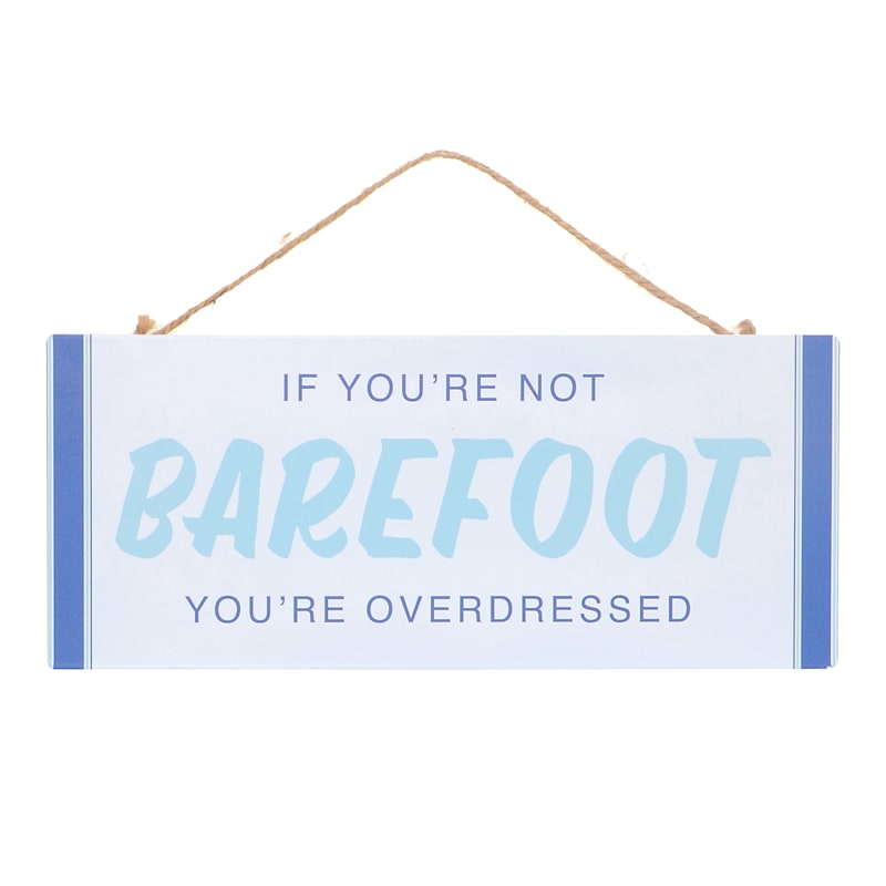 Ty Pennington Barefoot Metal Wall Sign, 5x12