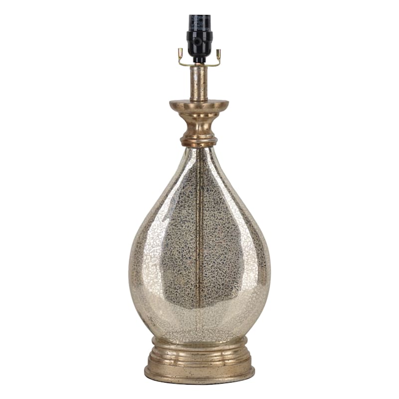 Silver mercury glass table lamp 2025