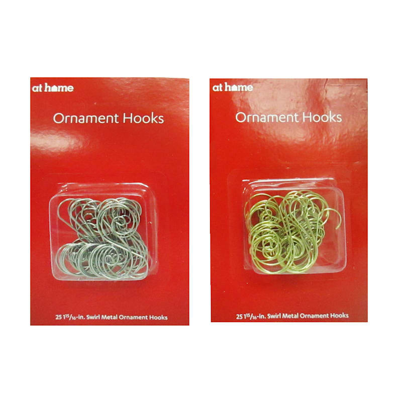 Wrapables Christmas Tree Ornament Hooks, S-Shaped Swirl Hooks (Pack of 80),  Silver & Gold, 80 Pieces - Foods Co.