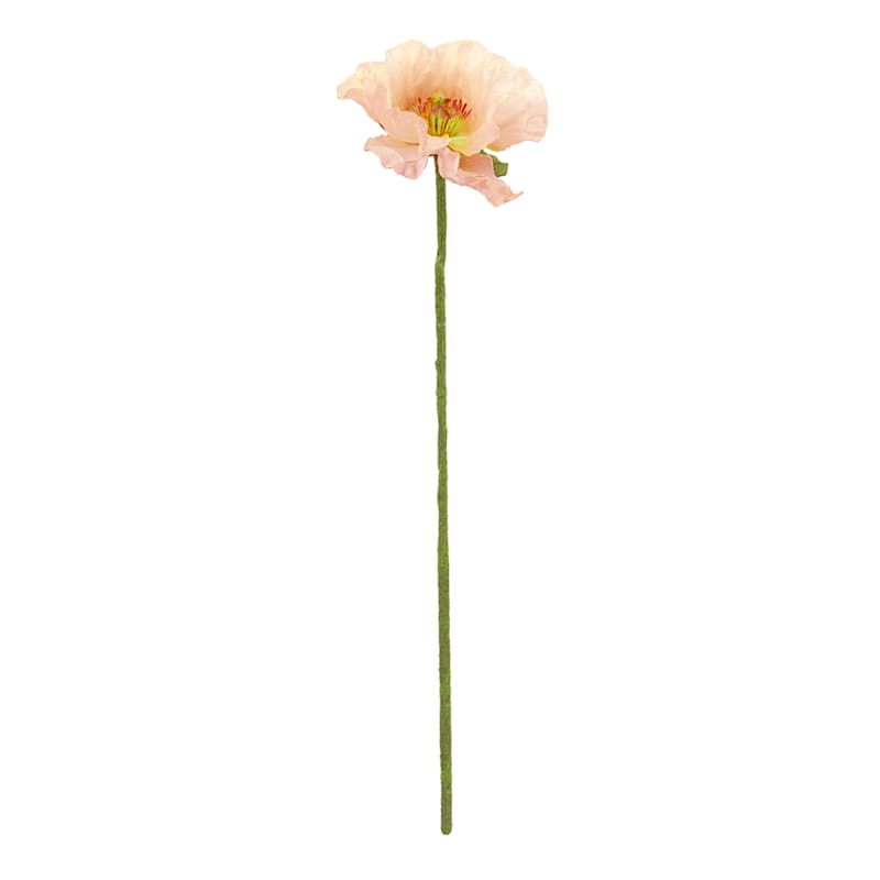 Willow Crossley Peach Icelandic Poppy Stem, 27"