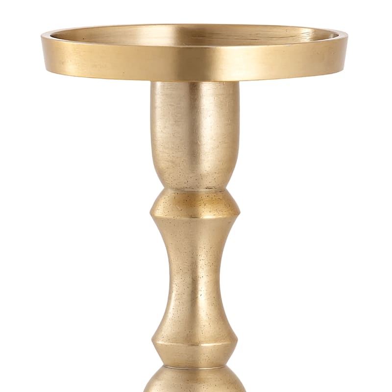 Gold Pillar Candle Holder 10 0074