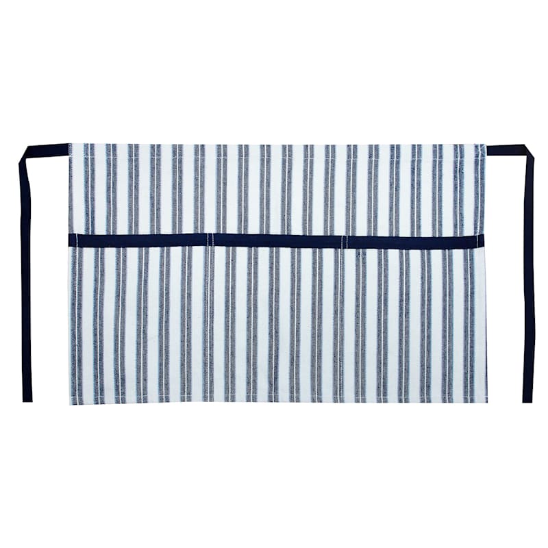 Blue Striped Gardening Utility Apron At Home