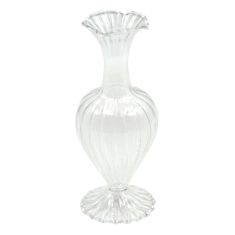 Willow Crossley Clear Glass Urn Vase, 5.5"