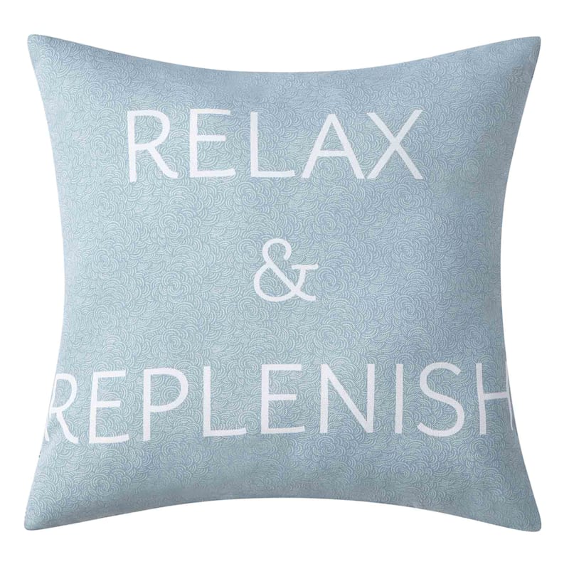 Relax throw pillow discount