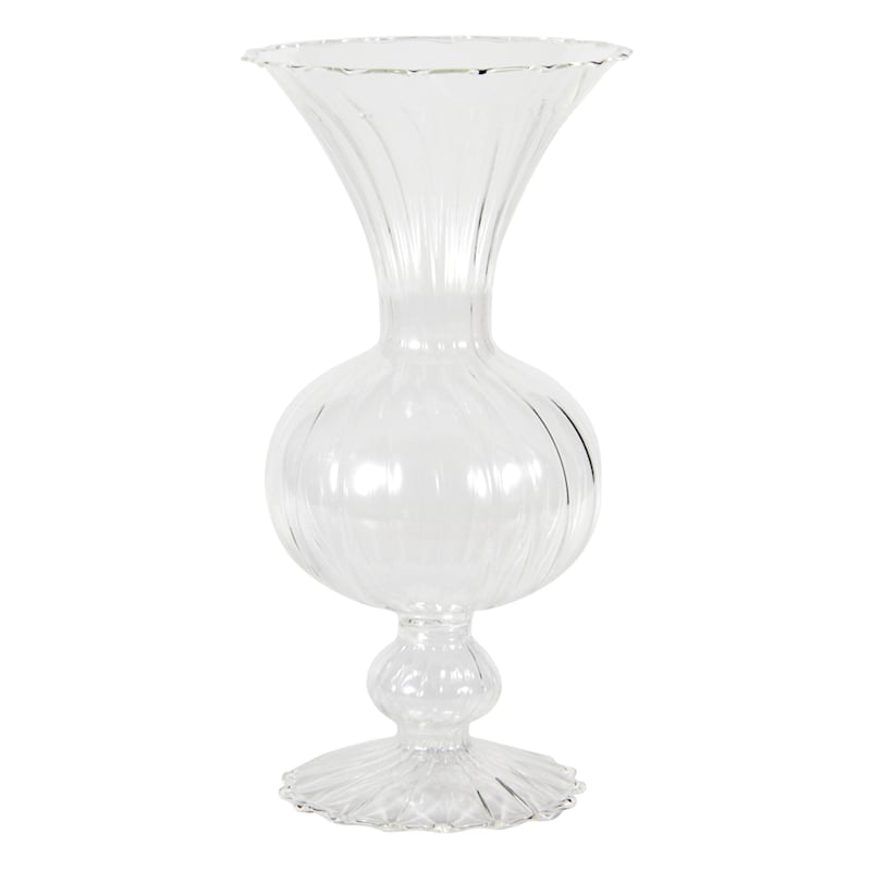 Willow Crossley Clear Glass Vase, 6"