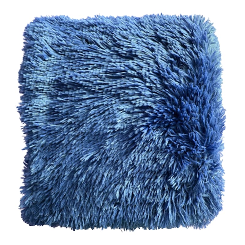 Navy fluffy best sale throw