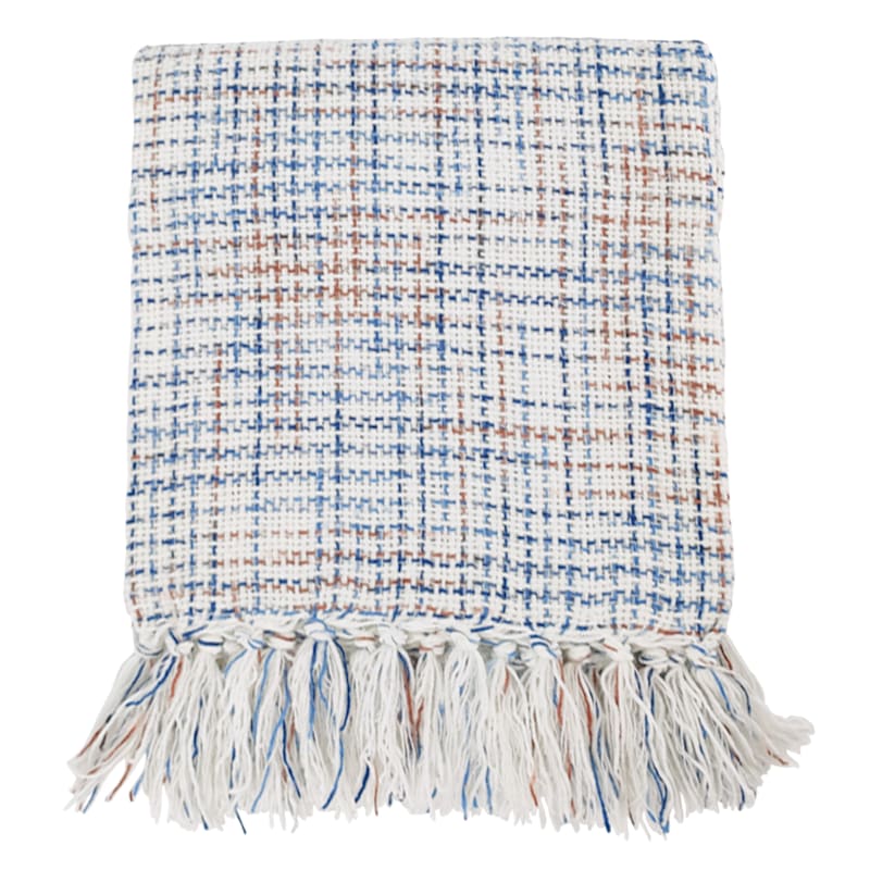 Ty Pennington Multicolor Fancy Yarn Woven Throw Blanket, 50x60