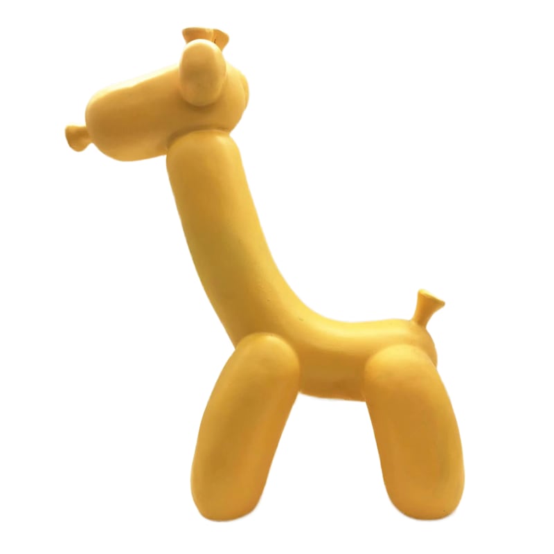 Yellow Giraffe Figurine, 10"