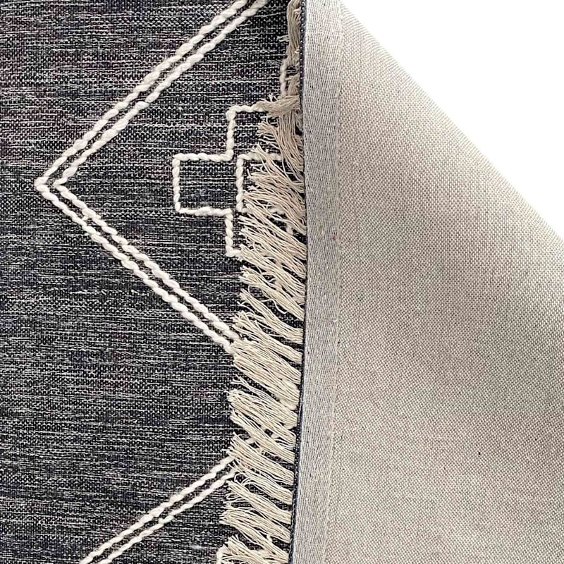 (B711) Honeybloom Grey Area Rug, 7x10
