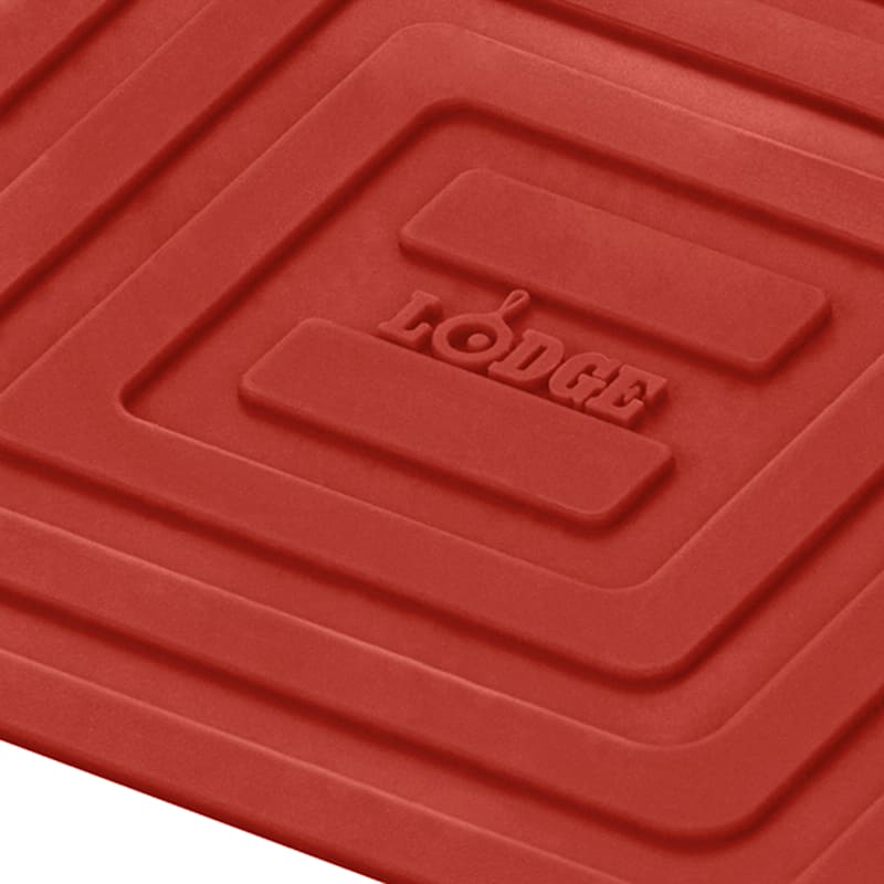 Lodge Red Silicone Square Pot Holder, 6, Sold by at Home