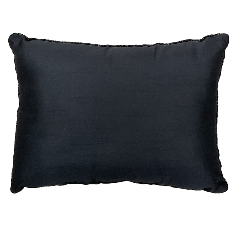Black oblong hot sale pillow