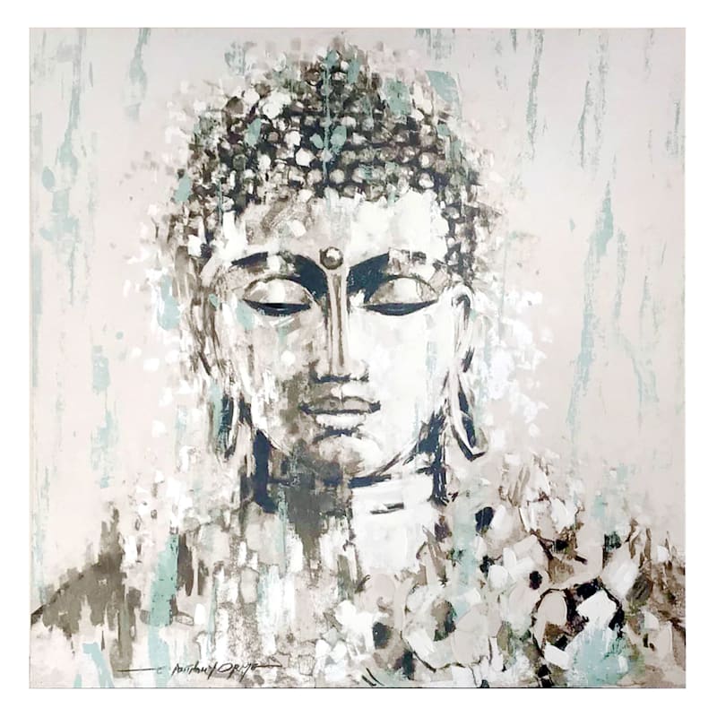 Buddha Canvas Wall Art, 40"