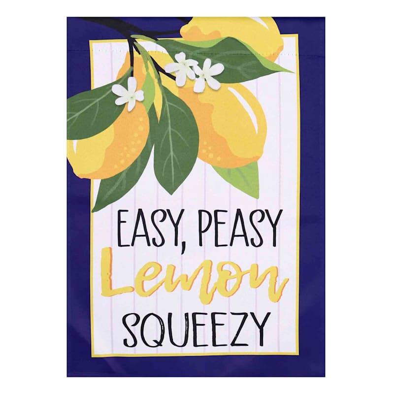 Easy Peasy Squeezy Lemon Garden Flag
