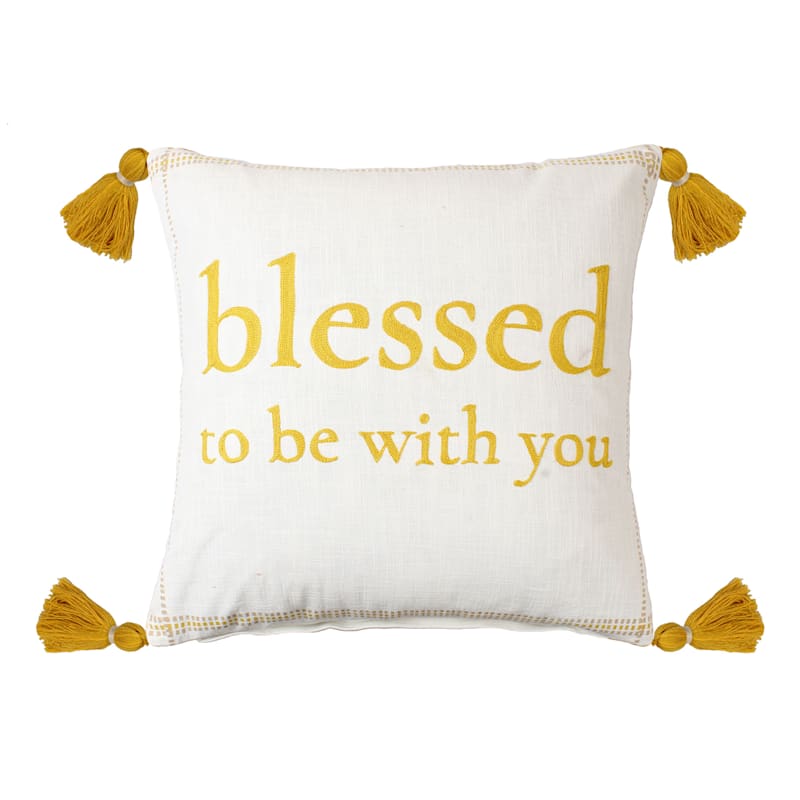 Blessed decorative pillow hot sale